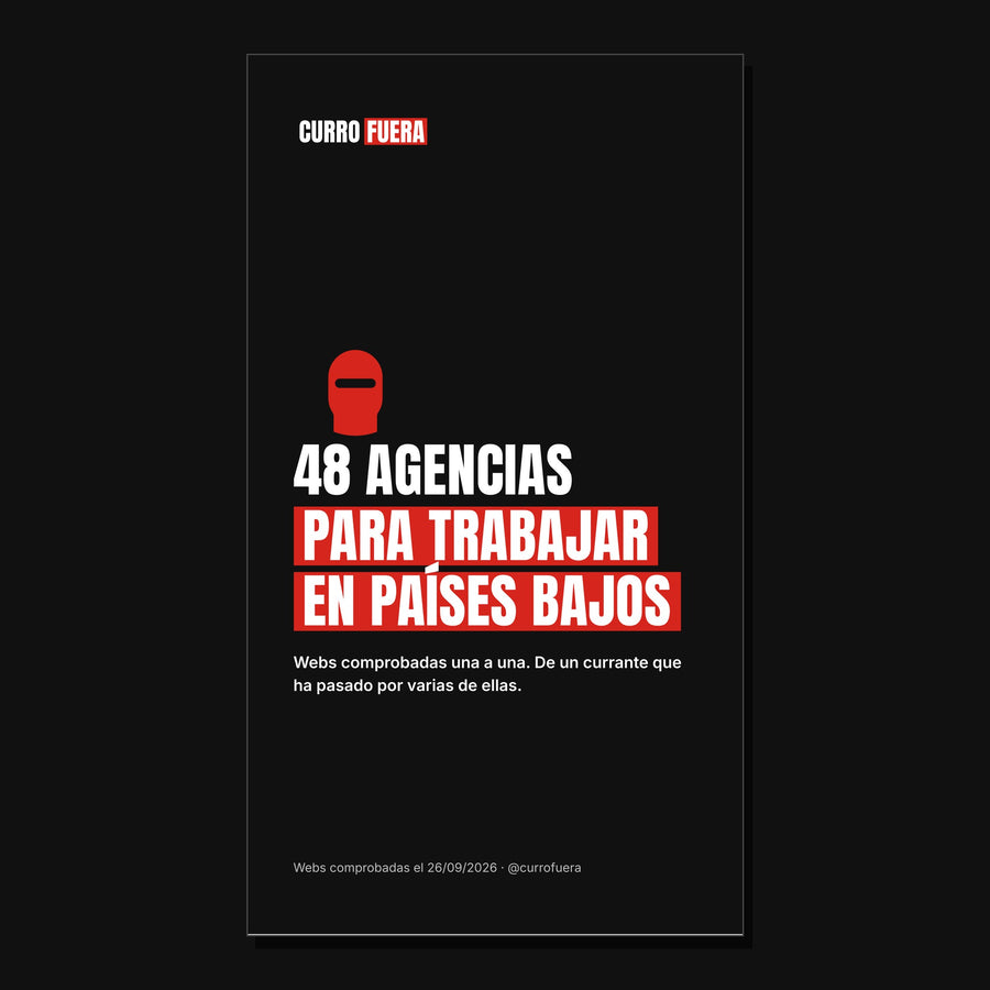 Pack 48 Agencias para Trabajar en Países Bajos